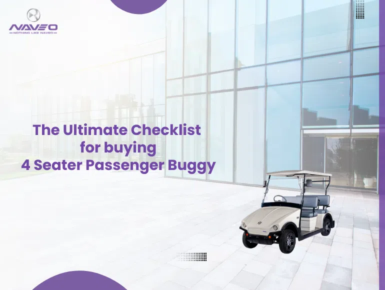 The Ultimate Checklist for buying 4-Seater Passenger Buggy